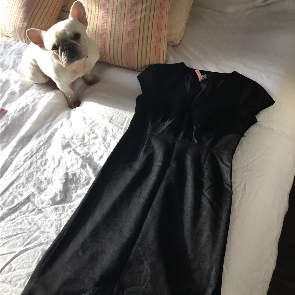 J Crew Black Wool Dress Size 4